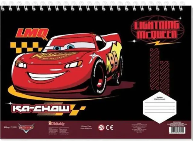 Μπλοκ Ζωγραφικής 40 Φύλλων 2 Σχέδια Cars / 565862 (Must)
