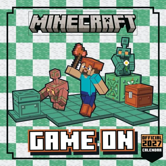 HMEΡΟΛΟΓΙΟ ΤΟΙΧΟΥ MINECRAFT 2027 30X30 CALENDAR (PLASTIC FREE) DAN2723027P