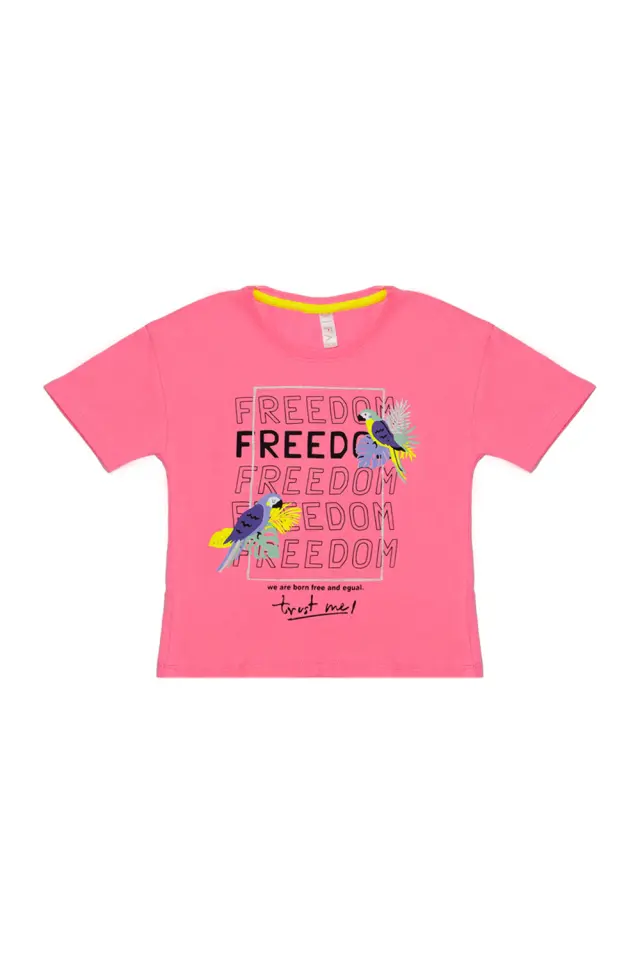 T-Shirt Kid Freedom Ροζ