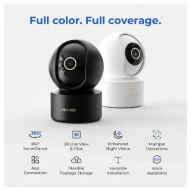 Home Security Camera C22 Imilab 360° 3K Μαύρο N68587 3