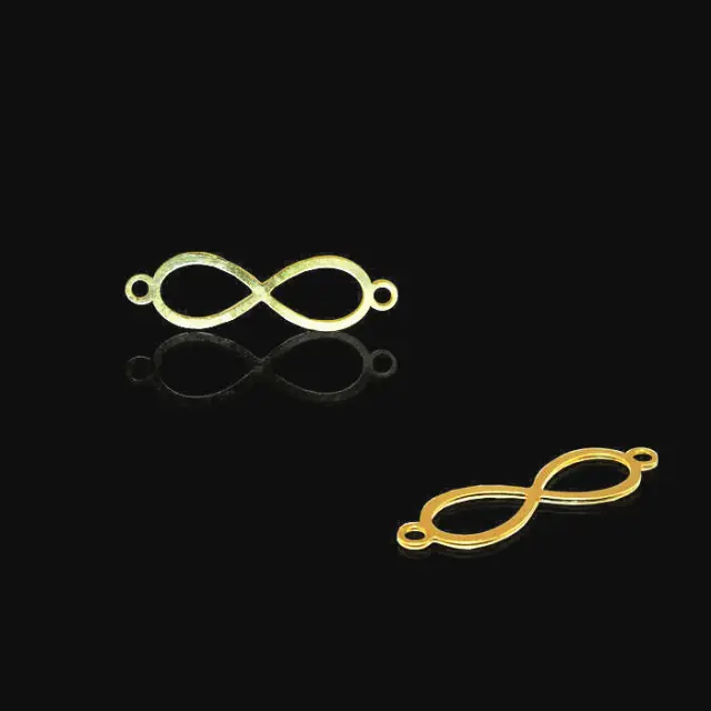Σύνδεσμος 18K Forever Infinity Άπειρο 20x7mm - 2τεμ