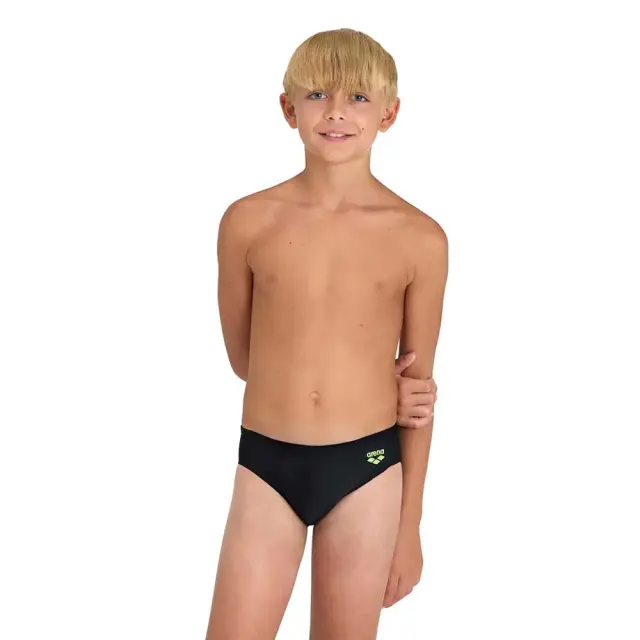 Arena Boy's Brief Swim Slip Μαύρο - Πράσινο 005550-560 (Arena)