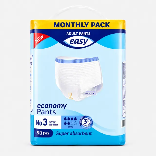 Πανα βρακακι Easy pants Plus Large Monthly Pack 90 τεμαχιων (3×30) 2