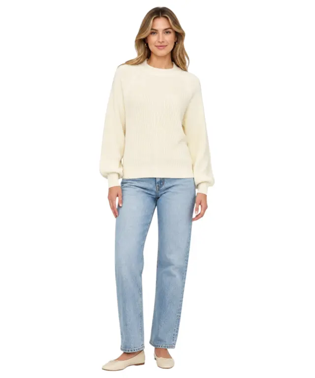 Desigual - Γυναικείο Πλεκτό Zιβάγκο Sena Chunky Knit Jumper 23WWJF14-1001 Λευκό 2
