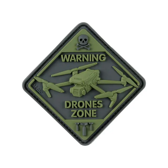 M-Tac Patch Drone Zone PVC-Σήμα Drone Zone PVC - 06-Χακί-Olive Green