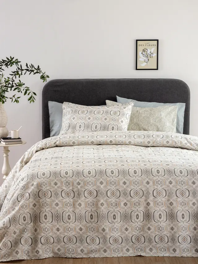 Σετ Παπλωματοθήκη Υπέρδιπλη Flannel Beauty 240x250 FB0252 Υπέρδιπλες