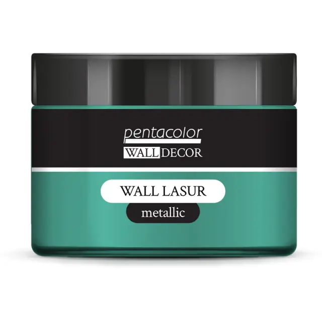Wall Lasur μεταλλικό Pentart, Μπλε-χρυσό, 150ml