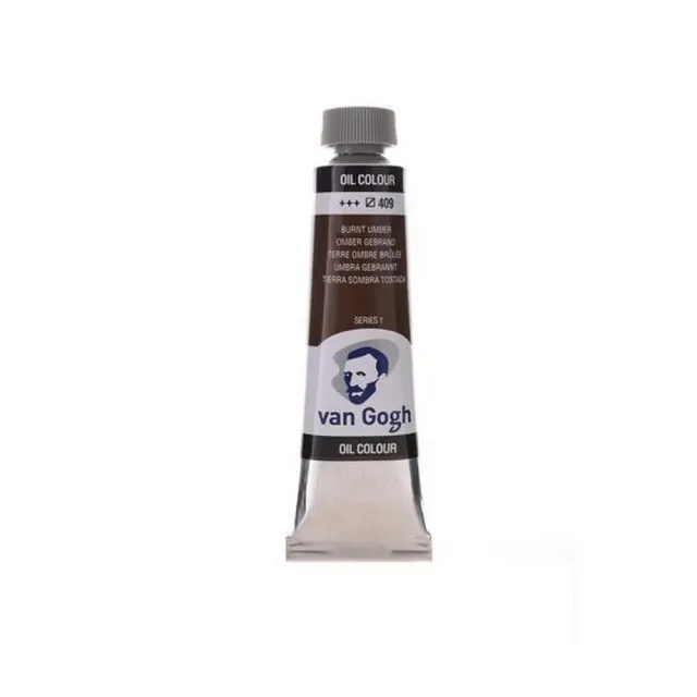 Talens van gogh χρώματα λαδιού 60ml (409-Burnt umber)