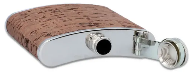 Hip Flask Φλασκί Ποτού Φελλός Cork (F3300) - 180ml 2