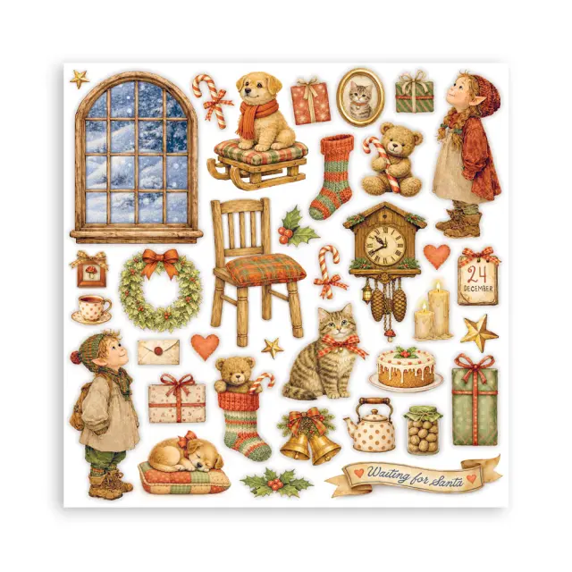 Χαρτιά scrapbooking 10τεμ, 30.5×30.5cm Stamperia, Silent Night 2
