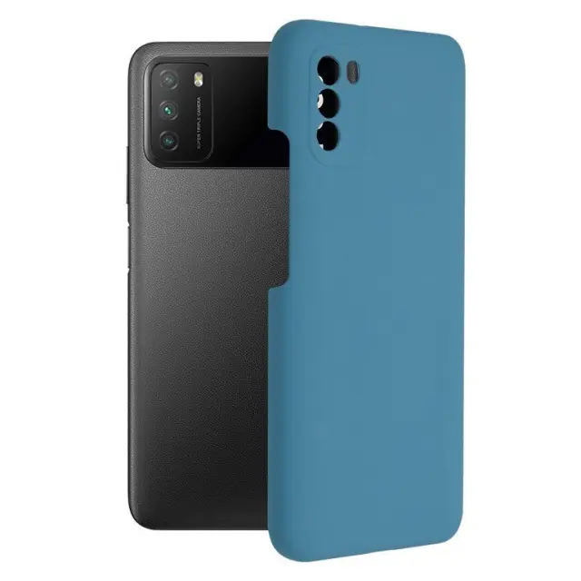Techsuit® Soft Edge Back Cover Προστατευτική Θήκη Σιλικόνης για Xiaomi Poco M3- Denim Blue