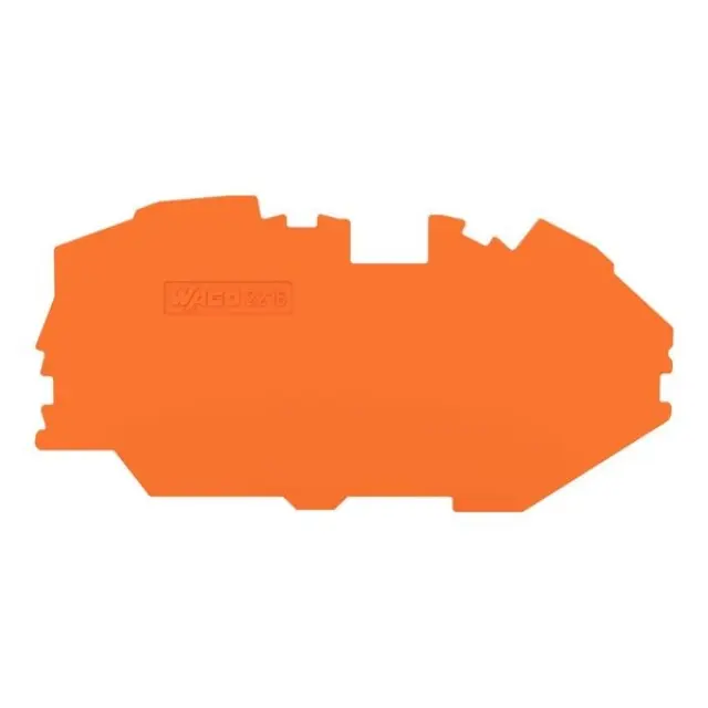 End and intermediate plate; 1 mm thick; orange