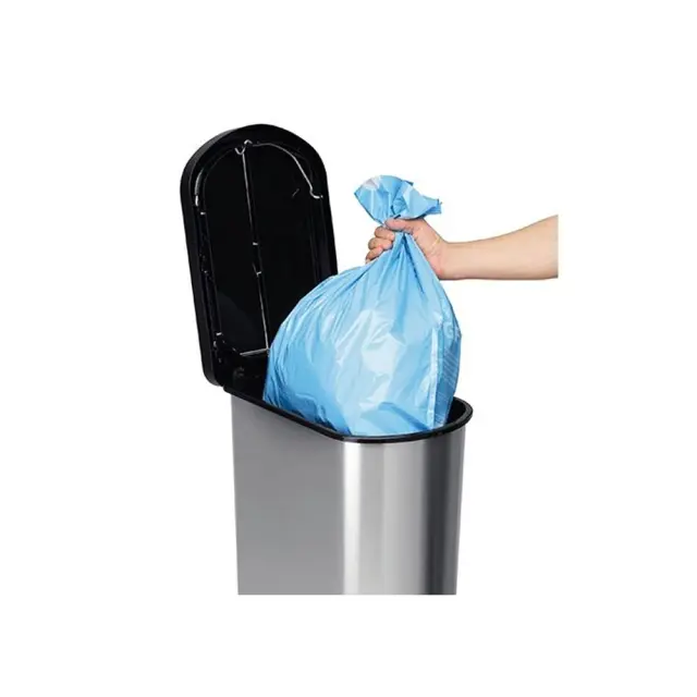 Delta Cleaning Πλαστικός Κάδος μακρόστενος με πεντάλ 50lt Ασημί / ΡΠ50ΤΣ 2