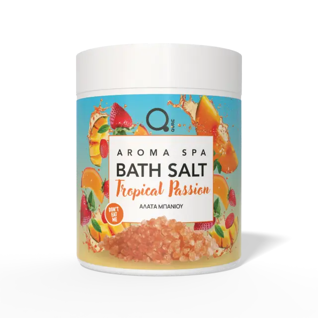 Qure Bath Salt - Άλατα Μπάνιου Tropical Passion 1000g