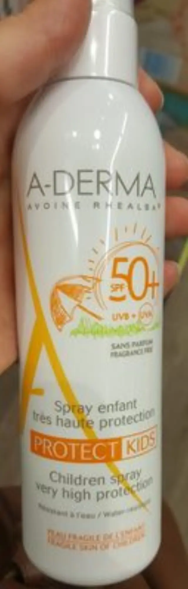 A-Derma Protect Kids SPF50 Αδιάβροχο Παιδικό Αντηλιακό Spray για Πρόσωπο & Σώμα 200ml