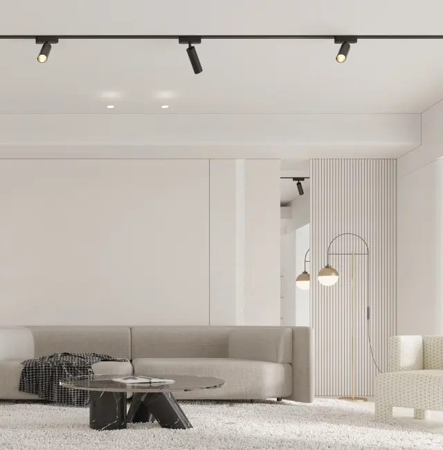 Bisqit Φωτιστικό σποτ μαγνητικής ράγας 40V LED 11W 2700K-6000K 24° μαύρο