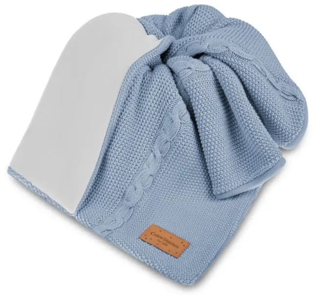 Κουβέρτα Βαμβακερή Fleece 75x90cm Nico Stories Blue Ocean 5902837499987