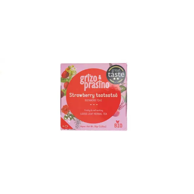 Χειροποίητο Βιολογικό Βοτανικό Μείγμα Strawberry Tsatsatsa