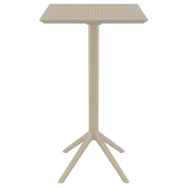 Τραπέζι Bar SKY Dove Grey PP 60x60x108cm
