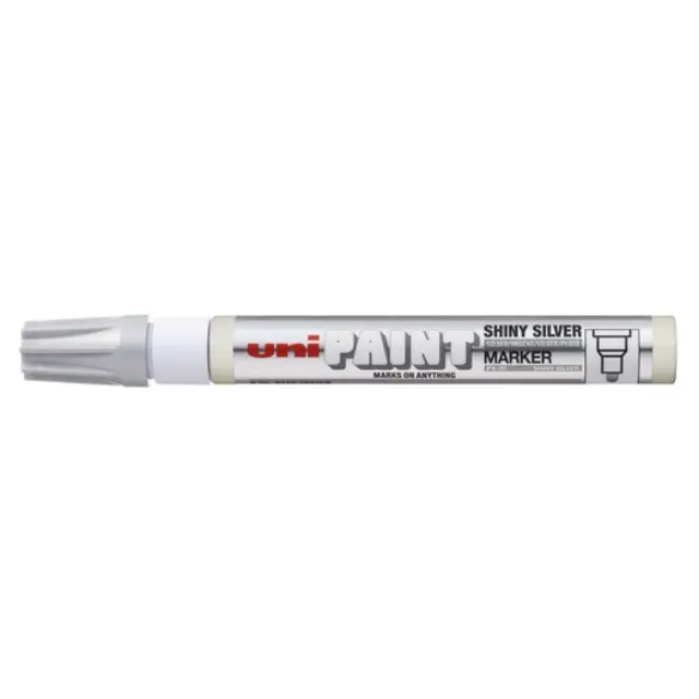Μαρκαδόρος ανεξίτηλος Uni PX-20 SHINY, Silver