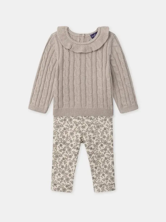 Βρεφικό Σετ για Κορίτσια Knitted Elegance ΚΑΦΕ