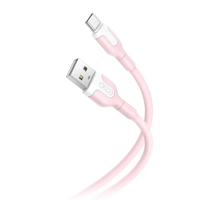 Καλώδιο USB High-Speed A αρσ. - USB Type-C αρσ. 10.5W, 1.00m σε ροζ χρώμα