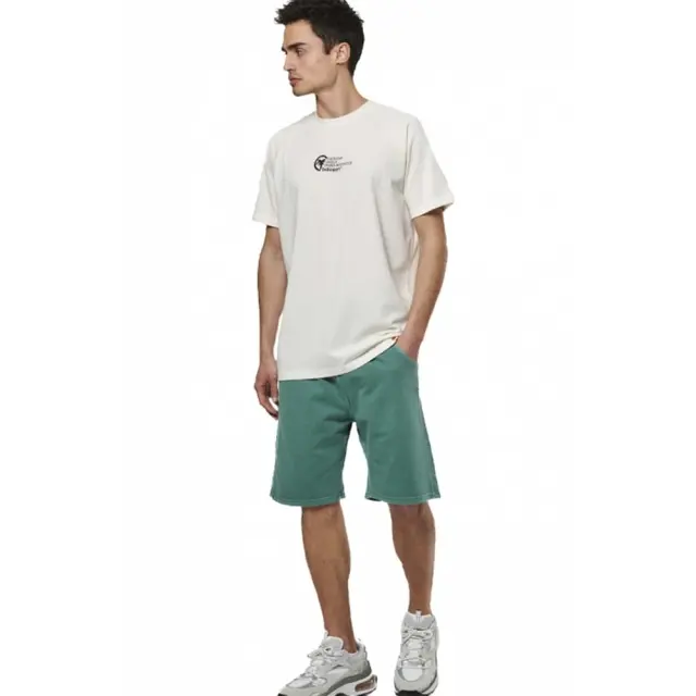 Body Action Men's Natural Dye Carpenter Shorts Πράσινο 033525-07B (Body Action) 2