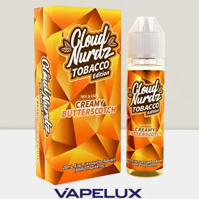 Cloud Nurdz - Tobacco Edition Flavor Shots Creamy Butterscotch 20ml to 60ml 3