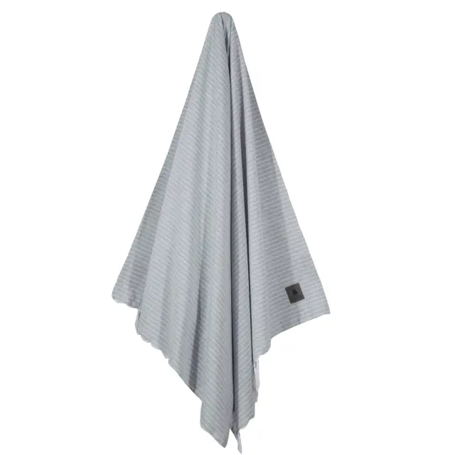 Πετσέτα Θαλάσσης-Παρεό 80x170 220gsm Essential Greenwich Polo Club 5240 Grey 100% βαμβακερό 2