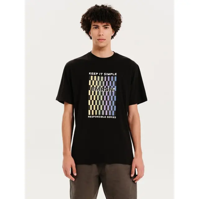 Emerson Men's SS T-Shirt (251.EM33.07-Black) - Μαύρο