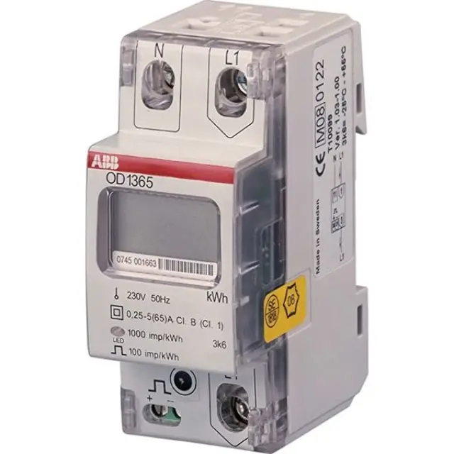 Electric energy meter 1F OD1065 2CMA131040R1000 ABB