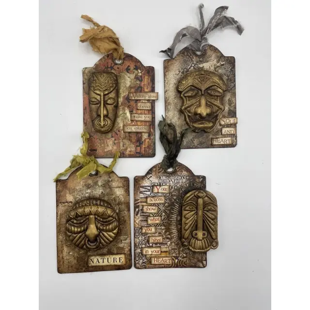 Εύκαμπτο Καλούπι για Σαπούνι-Γύψο - 21x29.7cm - Savana Tribal Masks 3