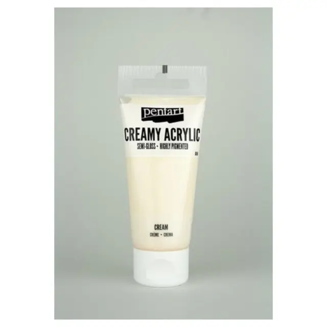 Χρώμα ακρυλικό Creamy Semi-Gloss 60ml Pentart - Cream