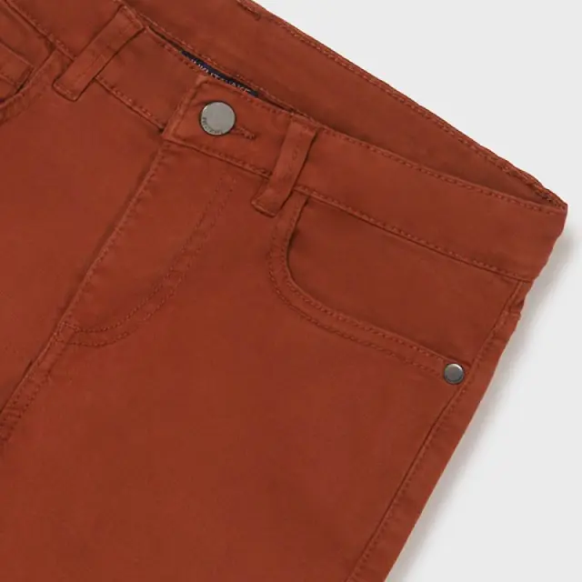Junior 10 έως 18 ετών Παντελόνι slim fit ECOFRIENDS κεραμιδί - 12Ε 2