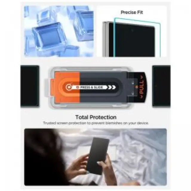 Tempered Glass Full Face Spigen Glas.tR EZ-FIT Samsung Galaxy Z Fold 7 5G (2 τεμ.) N68657 3
