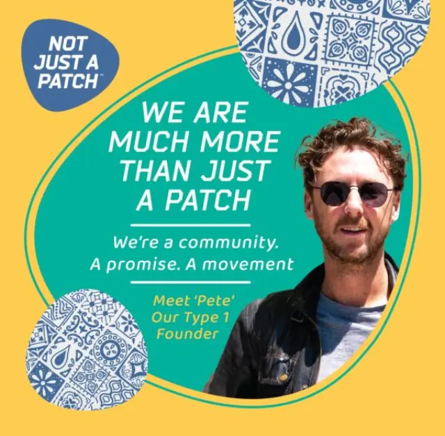 Not Just a Patch Original Thrivabetic Αδιάβροχο Αυτοκόλλητο για Αισθητήρα Dexcom G7, Dexcom ONE+, Freestyle Libre 3, Sibionics GS3, Syai Ultra 10τμχ - Mediterranean Mosaic Blue 3