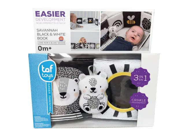 Taf Toys SAVANNAH BLACK & WHITE BOOK