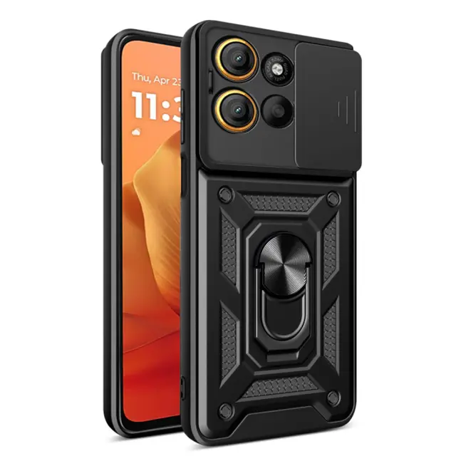 Techsuit - CamShield Series - Motorola Moto G15 / G15 Power / G17 / G17 Power - Black