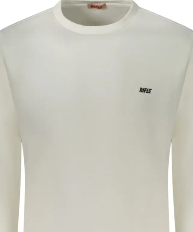 Rifle Jeans - Ανδρική Μπλούζα Φούτερ Regular Fit RFF016-OFFWHI Λευκό 3