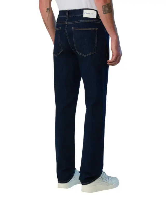 North Sails - Ανδρικό Παντελόνι Τζιν Stripe recycled Regular Fit 673169-000-C001 Μπλε Σκούρο 2