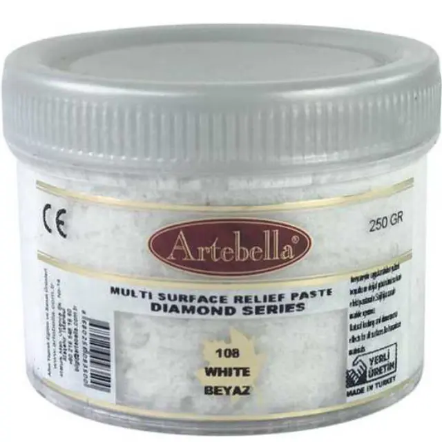 Artebella Πάστα Relief Diamond Series 108 White - 250gr