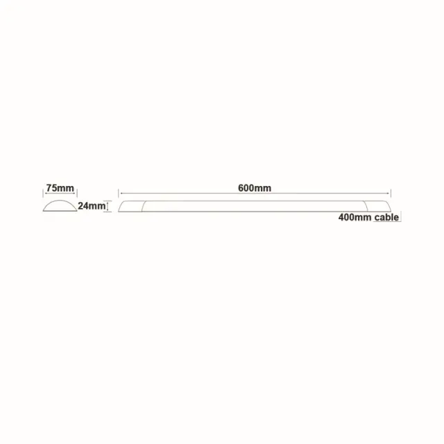 RIMO ΓΡΑΜΜΙΚΟ ΦΩΤΙΣΤΙΚΟ LED 19W 1650LM 3000K 120° 230V AC IP40 Ra80 30.000HRS 600mm / RIMO1930 2