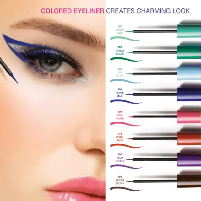 Golden Rose Flash Liner Colored Eyeliner 3.5ml 101-BRIGHT MINT 2
