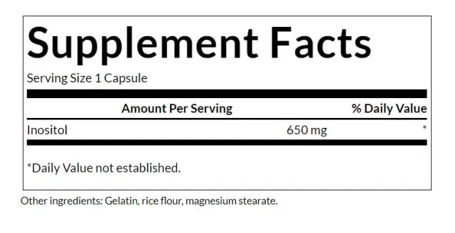 Swanson Inositol 650 mg 2