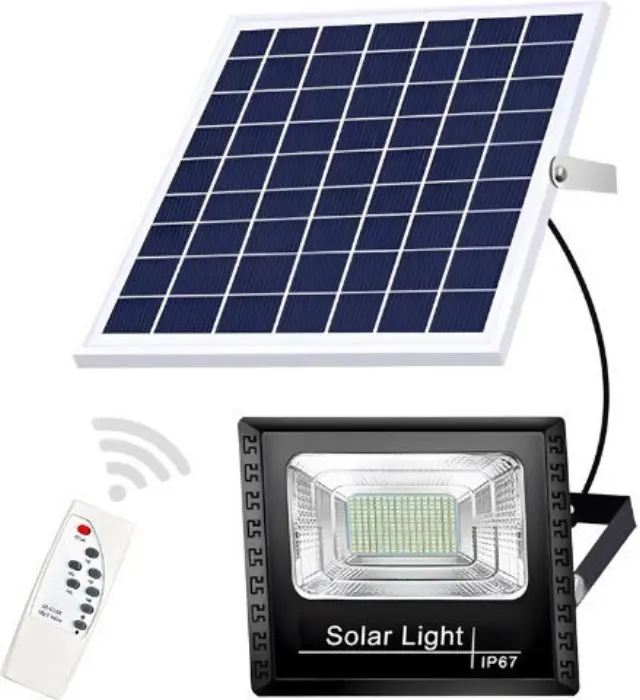 Στεγανός Ηλιακός Προβολέας LED Ψυχρό Λευκό 6500K με Τηλεχειριστήριο IP67 Foyu 500W 59565345