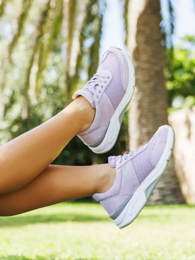Gabor Sneakers Γυναικείο δέρμα Nubuck/ύφασμα Μωβ GAB/86897 39-FLIEDER 2