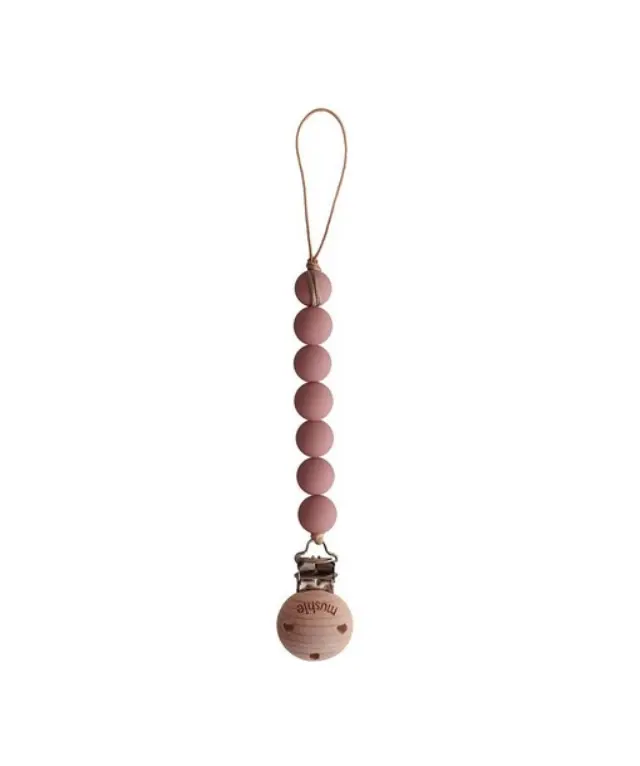 Mushie Pacifier Clips Κλιπ Πιπίλας - Halo Powder