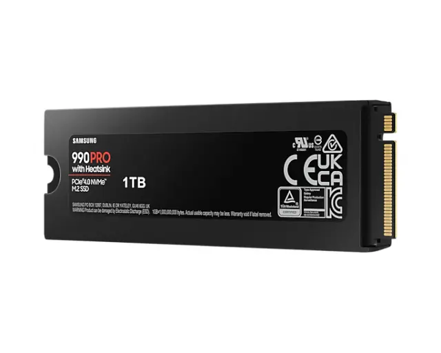 Samsung 990 PRO SSD 1TB M.2 NVMe PCIe 4.0 με Heatsink για PS5 + PC – 7450MB/s Read / 6900MB/s Write 2
