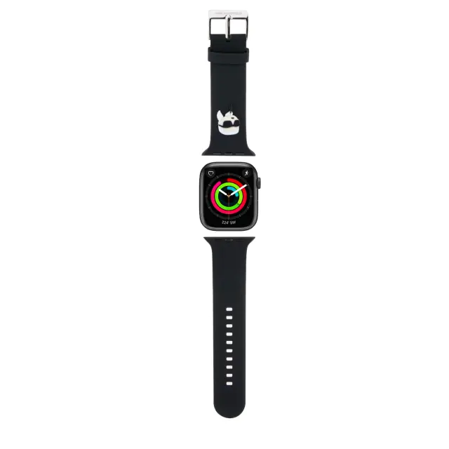 Karl Lagerfeld Karl Head NFT Watch Strap for Apple Watch 42/44/45/46/49 Black 2