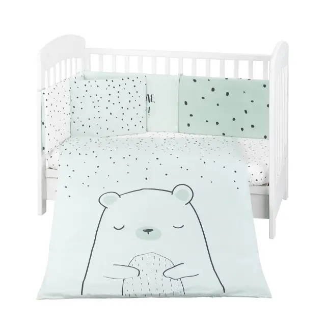 Kikka Boo Σετ Προίκας Μωρού 6 τεμαχίων 70/140 Bear with me Mint 41101060119